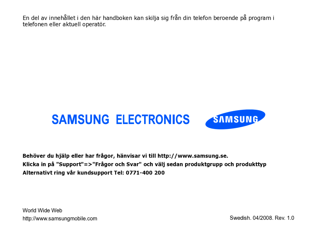 Samsung SGH-I780ZKCXEE, SGH-I780ZKNXEE, SGH-I780ZKAXEE manual World Wide Web 