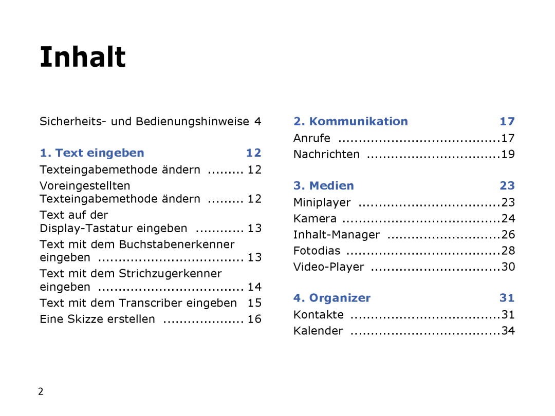 Samsung SGH-I780ZKADTM Sicherheits- und Bedienungshinweise, Voreingestellten, Text auf der, Text mit dem Strichzugerkenner 