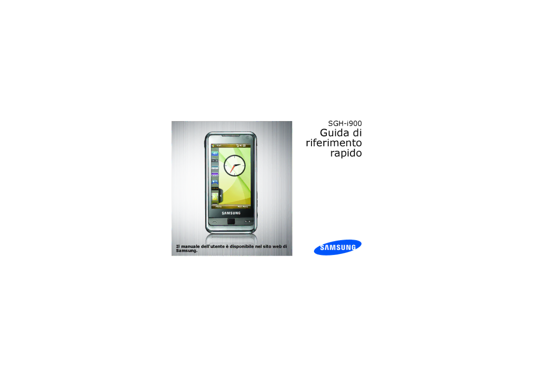 Samsung SGH-I900DABXTC manual Guida di riferimento rapido, Il manuale dellutente è disponibile nel sito web di Samsung 