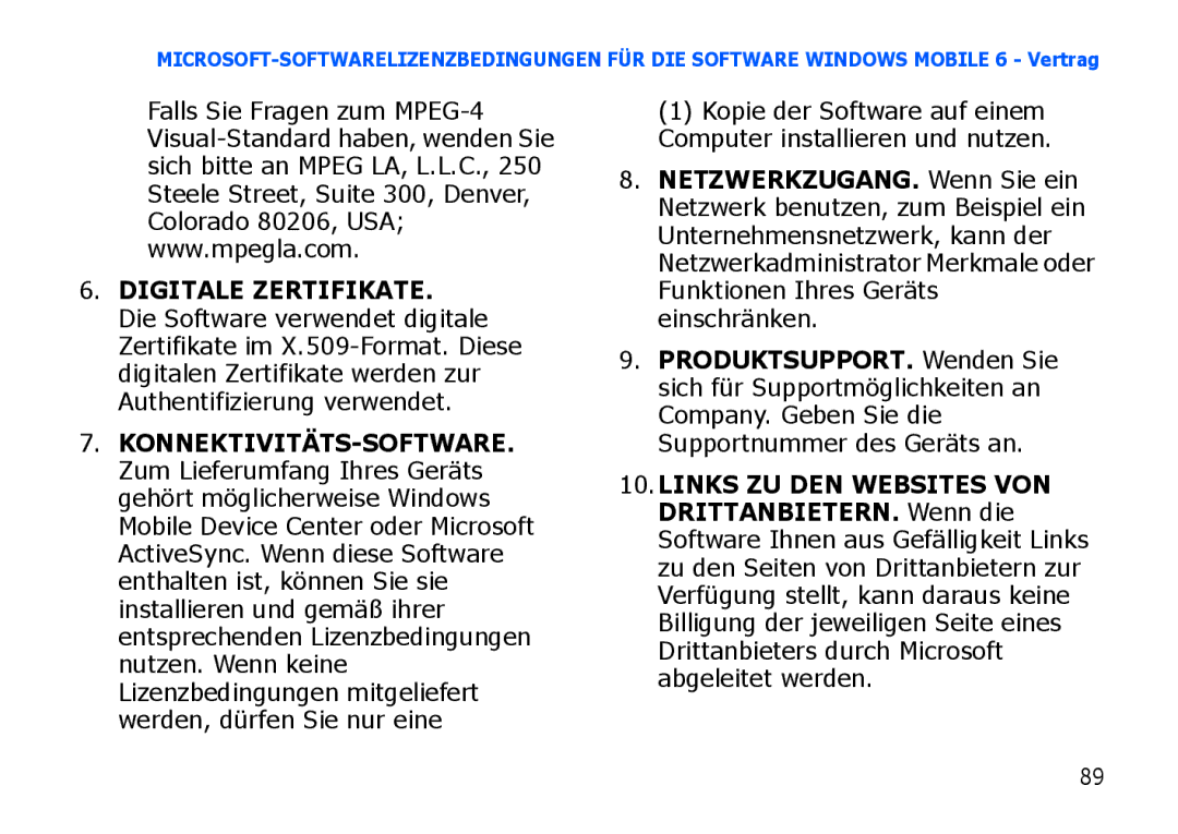 Samsung SGH-I900XKAVIA, SGH-I900ZKAXEG, SGH-I900XKBDTM, SGH-I900XKATUR, SGH-I900HAADBT, SGH-I900XKNEPL Digitale Zertifikate 