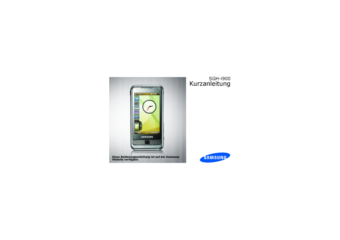 Samsung SGH-I900XKBDTM, SGH-I900ZKAXEG, SGH-I900XKATUR, SGH-I900HAADBT, SGH-I900XKNEPL, SGH-I900XKBVIA manual Kurzeinweisung 