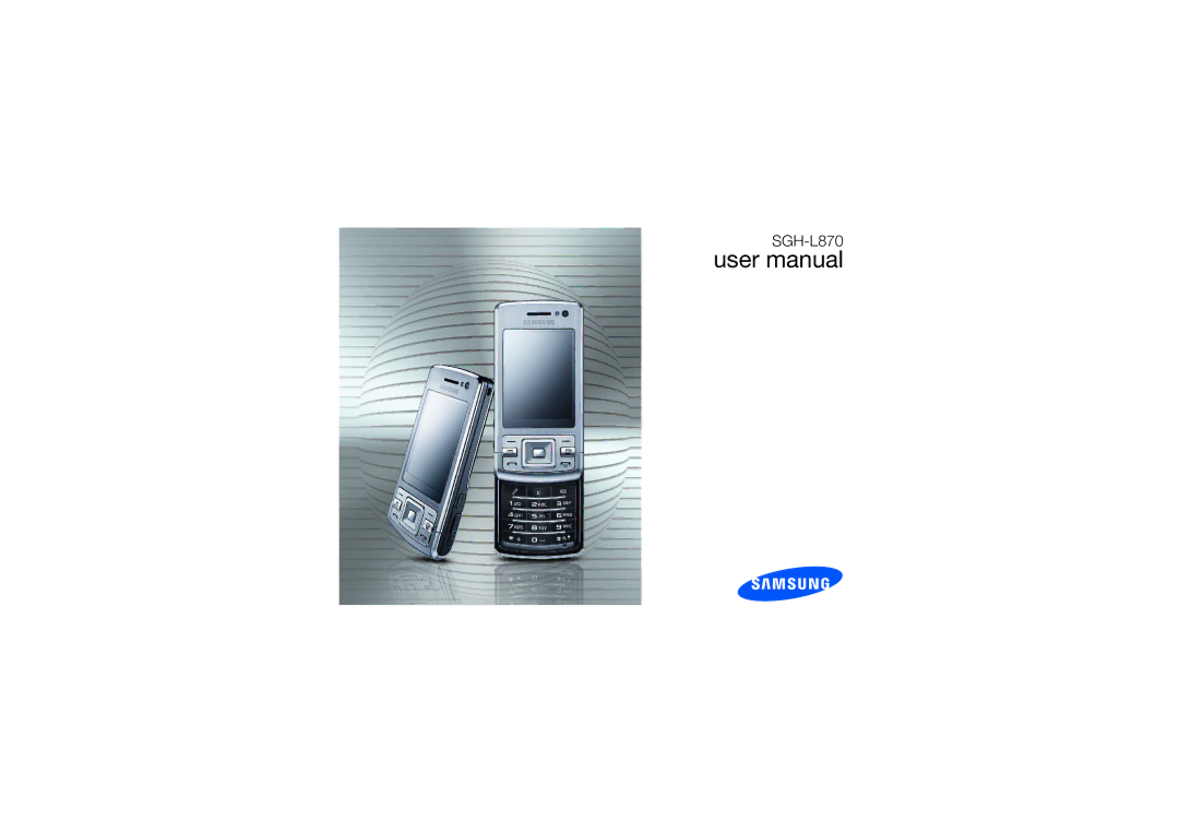 Samsung SGH-L870TSAMRT, SGH-L870TSAARB, SGH-L870TSAABS, SGH-L870TSAXSG, SGH-L870TSAMED manual 