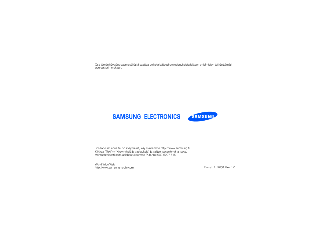 Samsung SGH-L870TSAXEE manual World Wide Web 