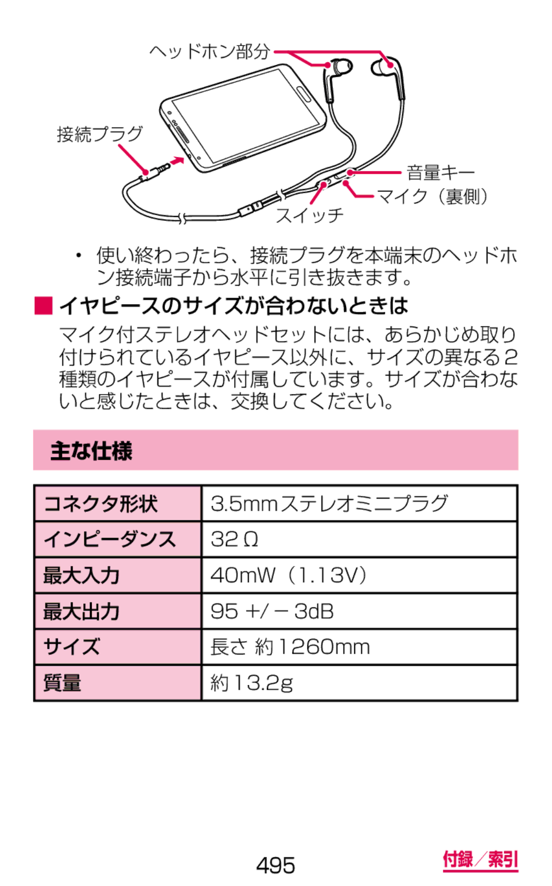 Samsung SGH-N075ZWEDCM, SGH-N075ZBEDCM, SGH-N075ZIEDCM manual 主な仕様 