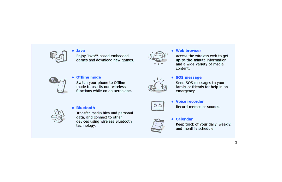 Samsung SGH-P260TSAFOP manual Java 