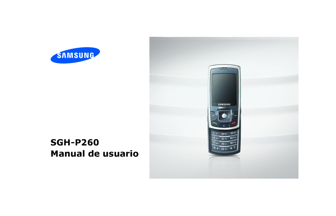 Samsung SGH-P260TSAFOP manual SGH-P260 Manual de usuario 