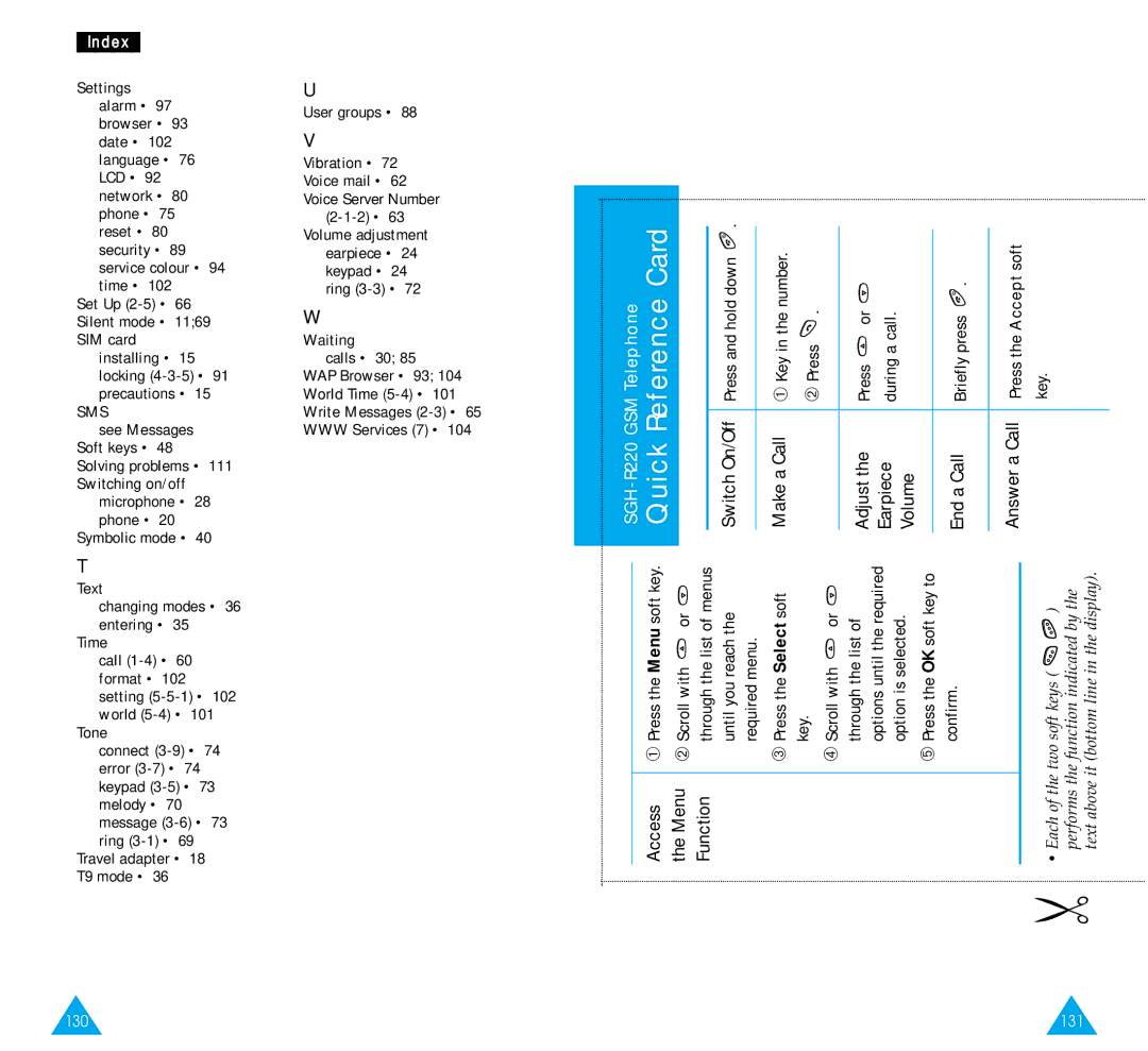 Samsung SGH-R220 owner manual Sms 