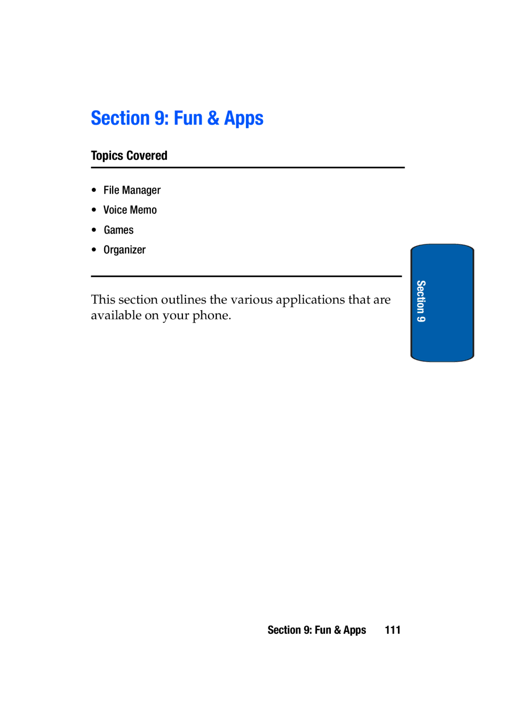 Samsung SGH-t309 manual Fun & Apps 