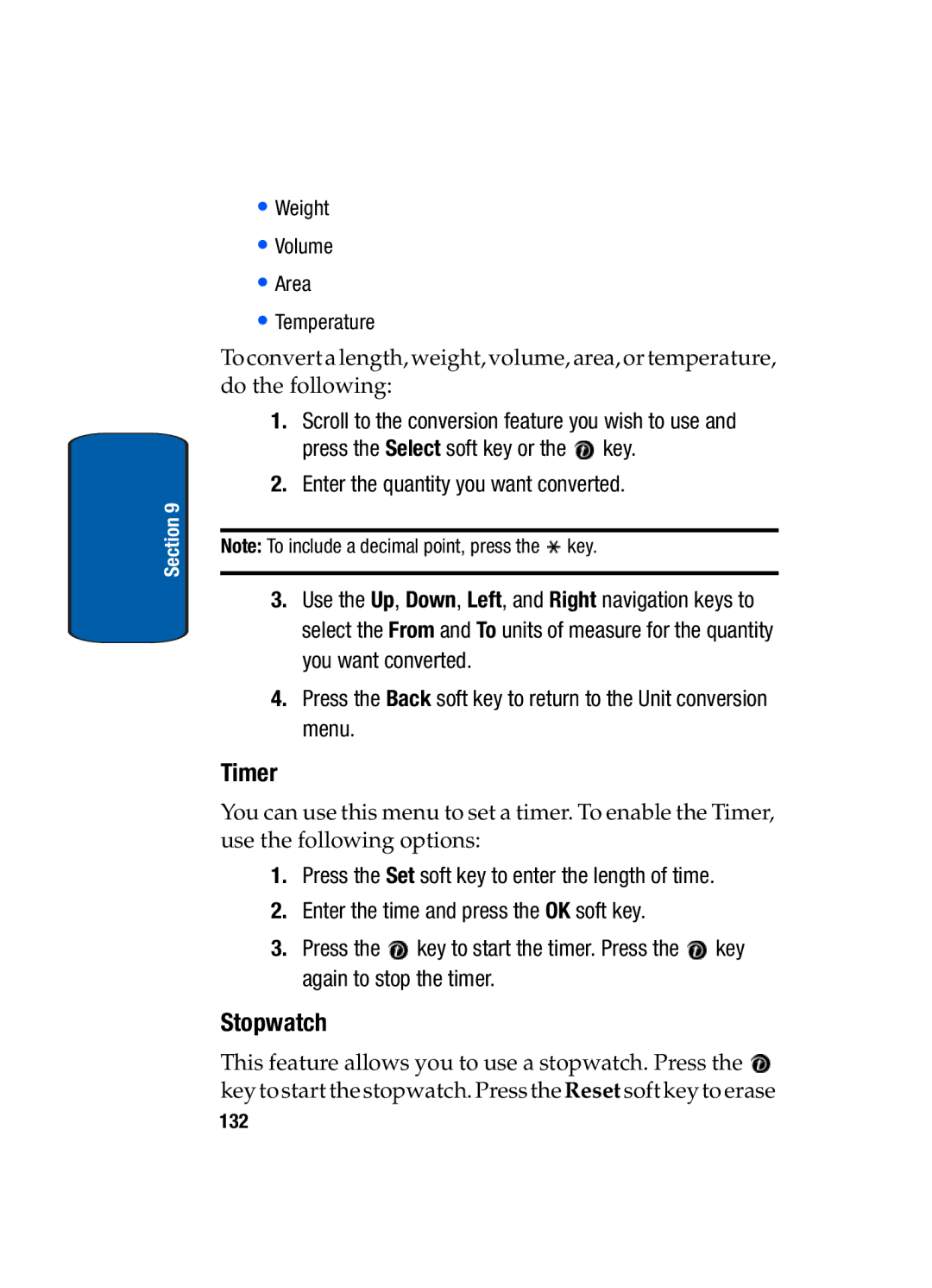 Samsung SGH-t309 manual Timer, Stopwatch 