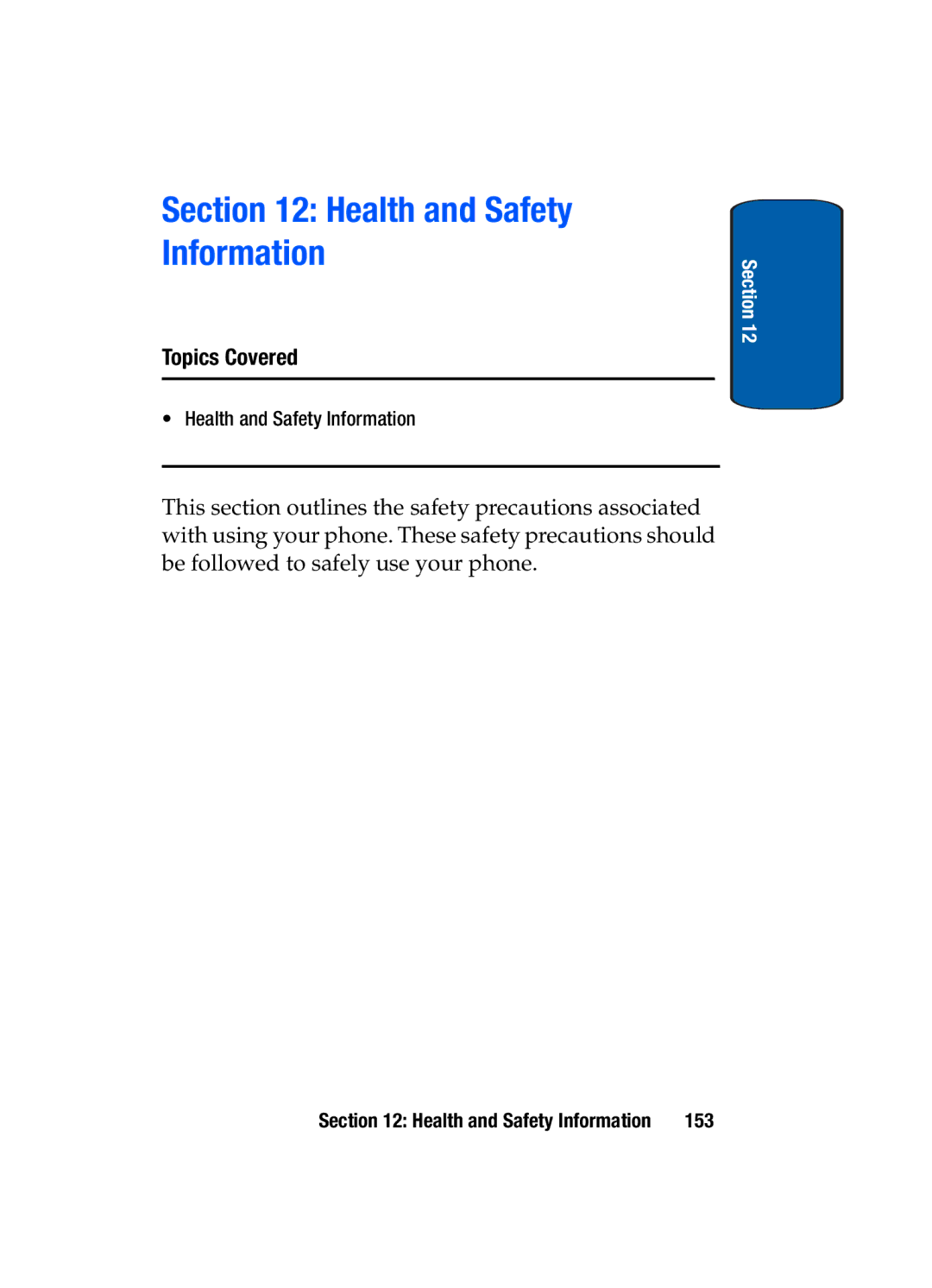 Samsung SGH-t309 manual Health and Safety Information 