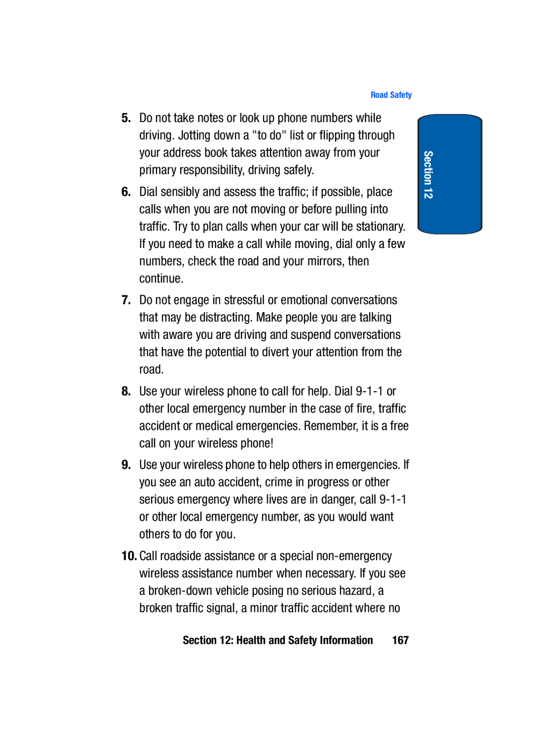 Samsung SGH-t309 manual 167 