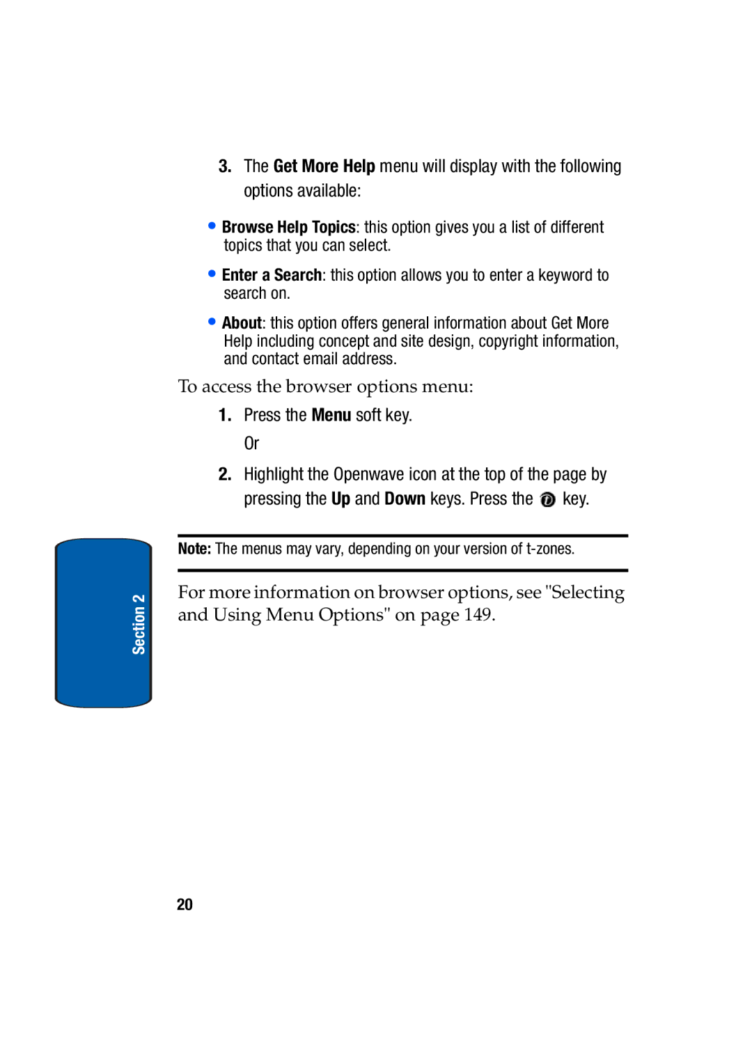 Samsung SGH-t309 manual Press the Menu soft key. Or 