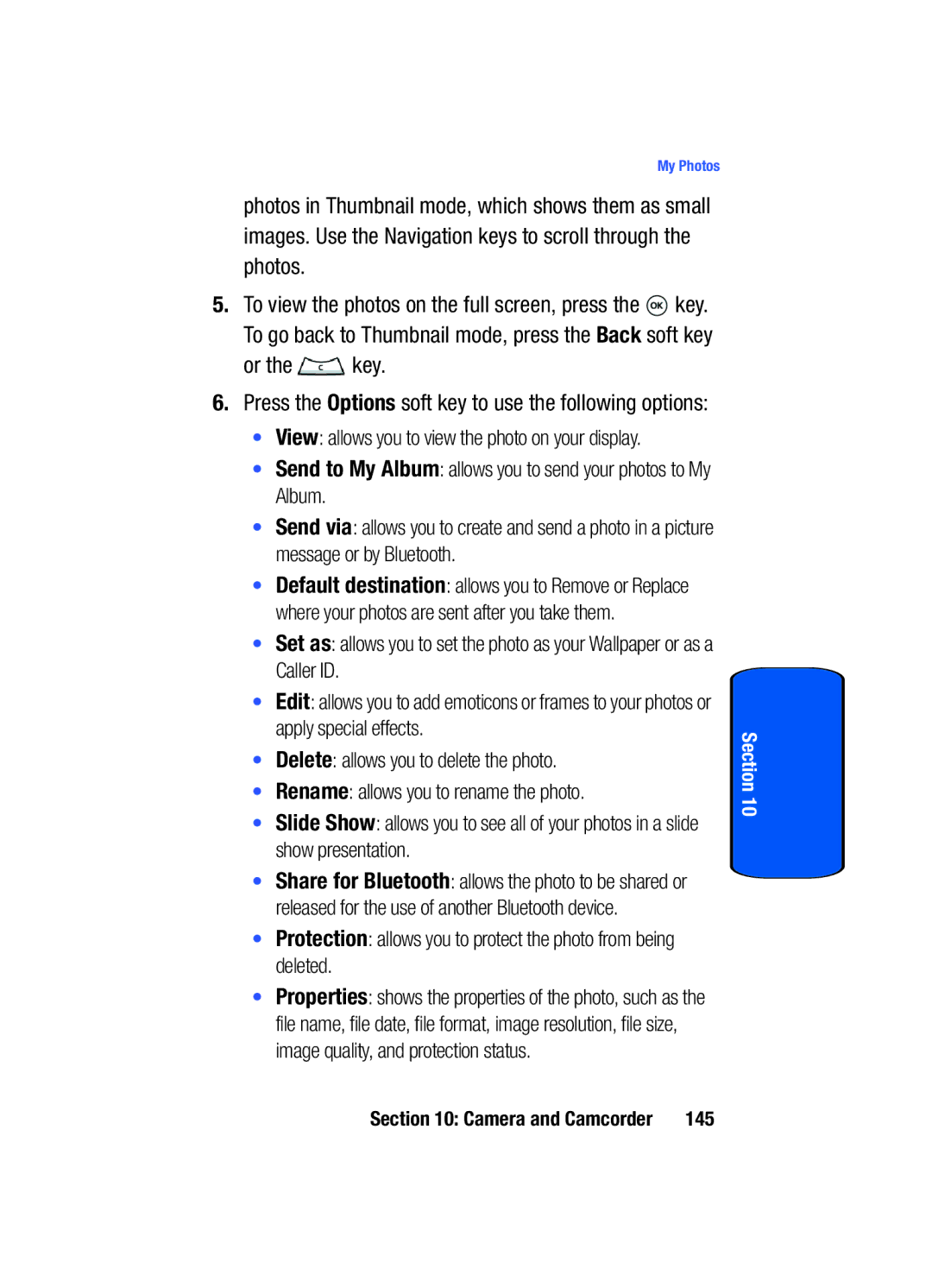 Samsung SGH-t509s manual Or the key 