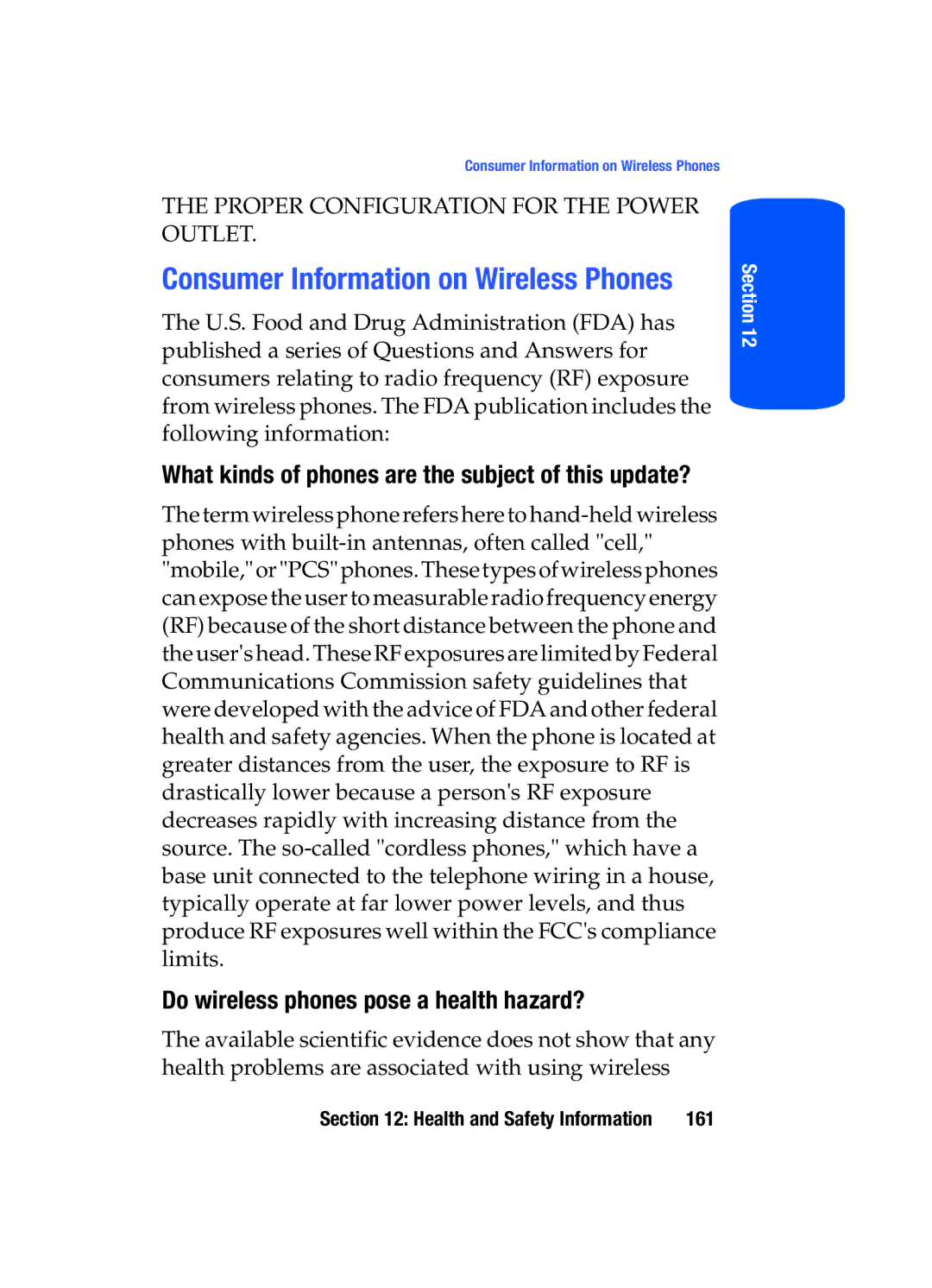 Samsung SGH-t509s manual Consumer Information on Wireless Phones, Do wireless phones pose a health hazard? 