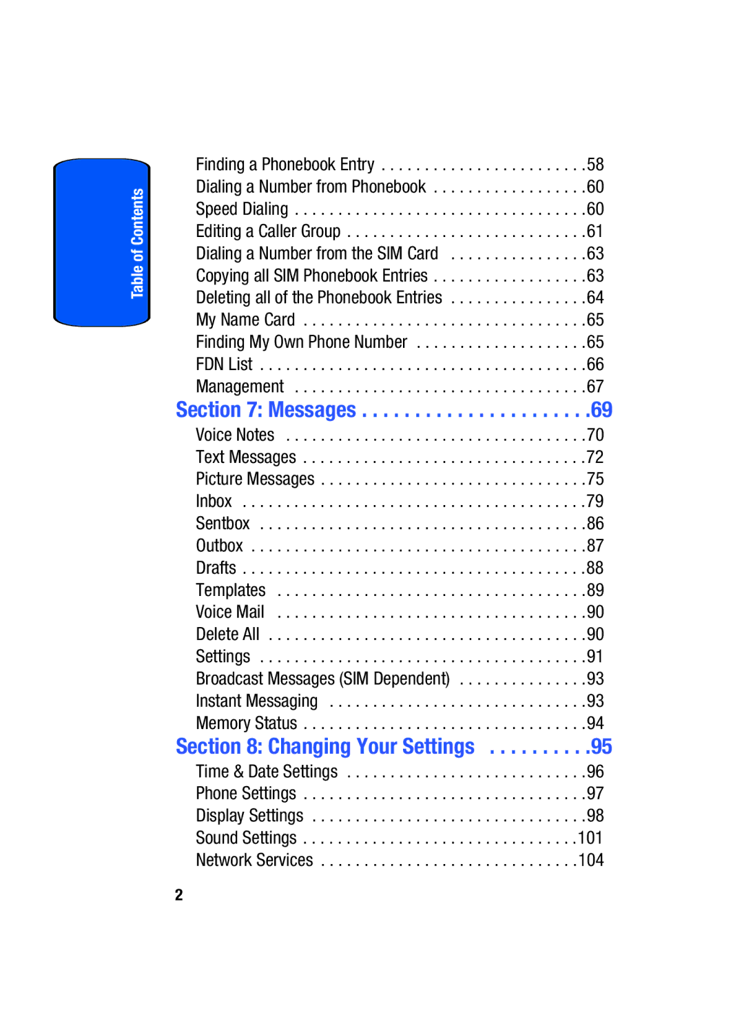 Samsung SGH-t509s manual Messages 