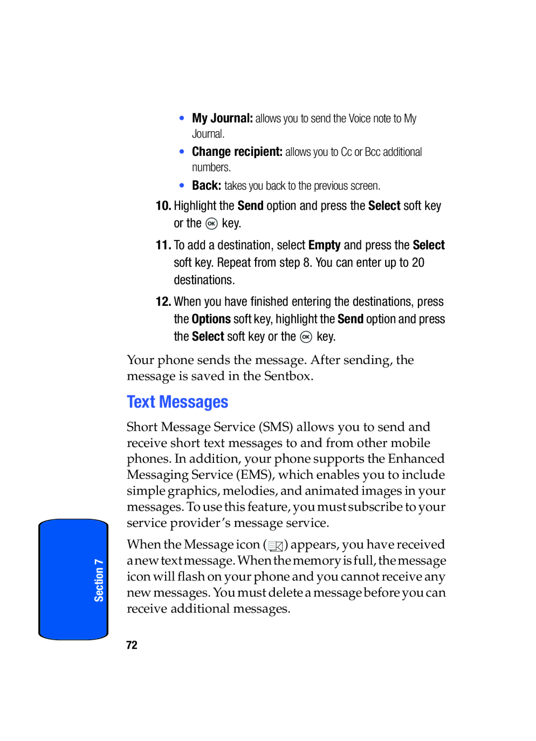 Samsung SGH-t509s manual Text Messages 