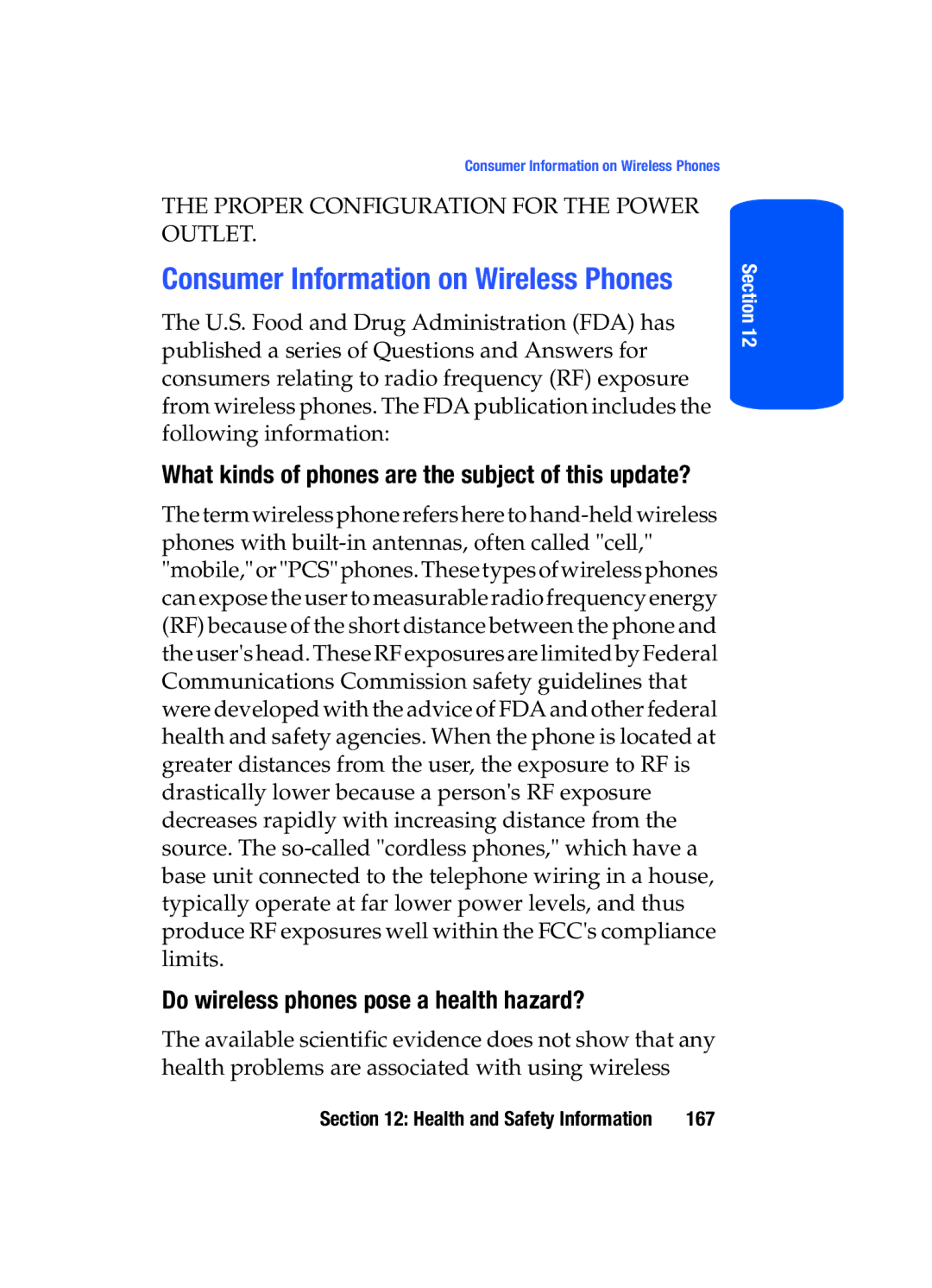 Samsung SGH-T509TSATMB manual Consumer Information on Wireless Phones, Do wireless phones pose a health hazard? 