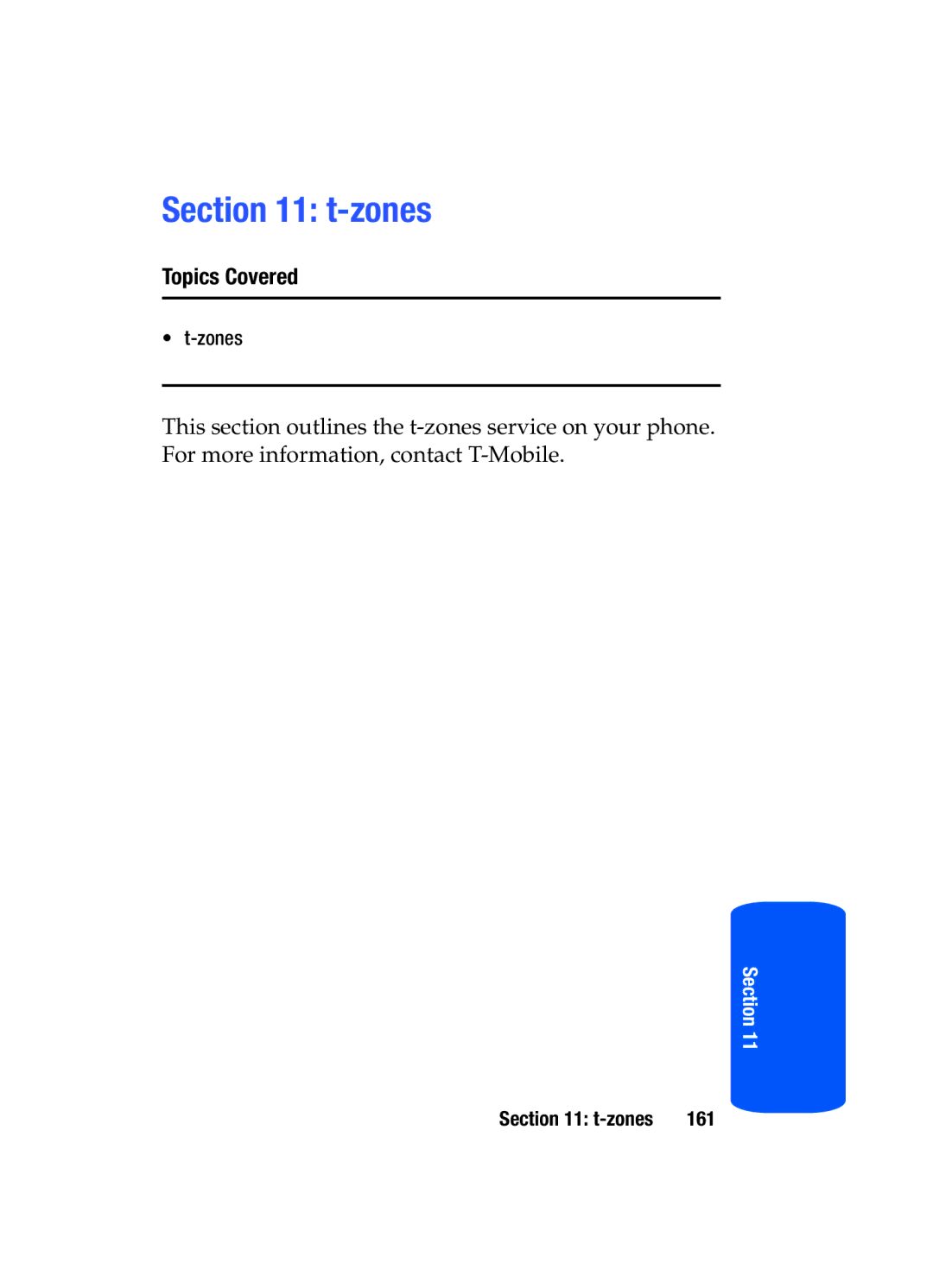 Samsung SGH-T519 manual Zones 