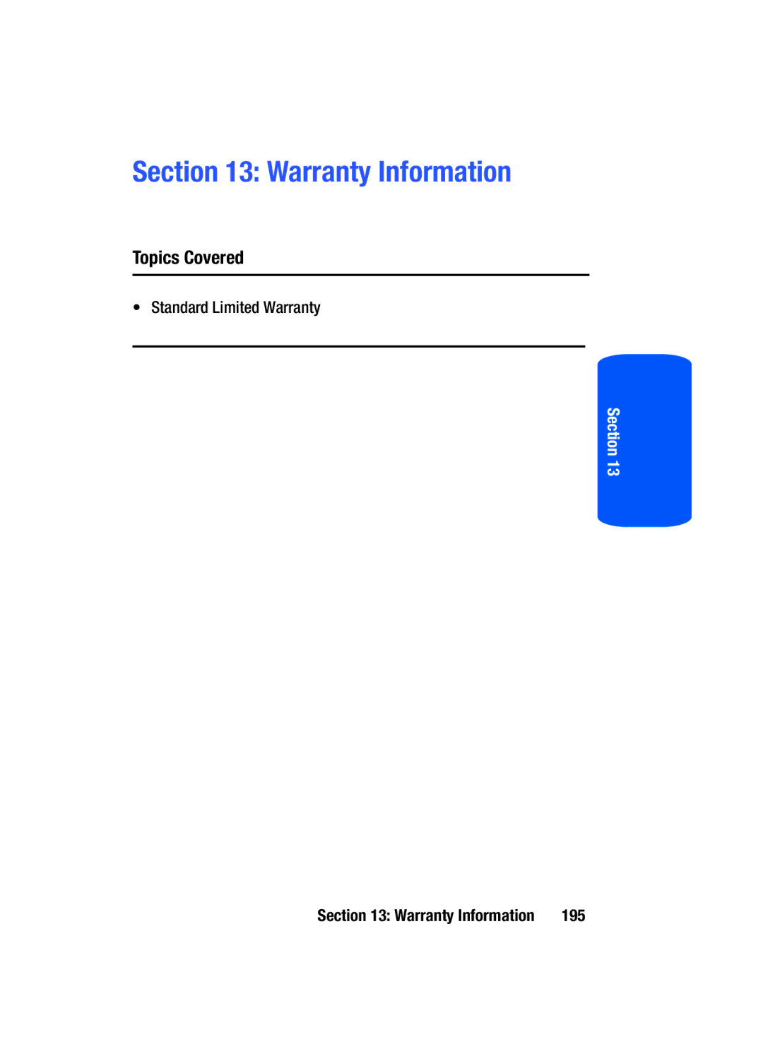 Samsung SGH-T519 manual Warranty Information 