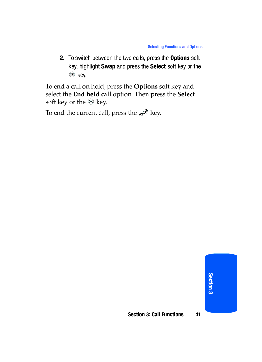 Samsung SGH-T519 manual Section 