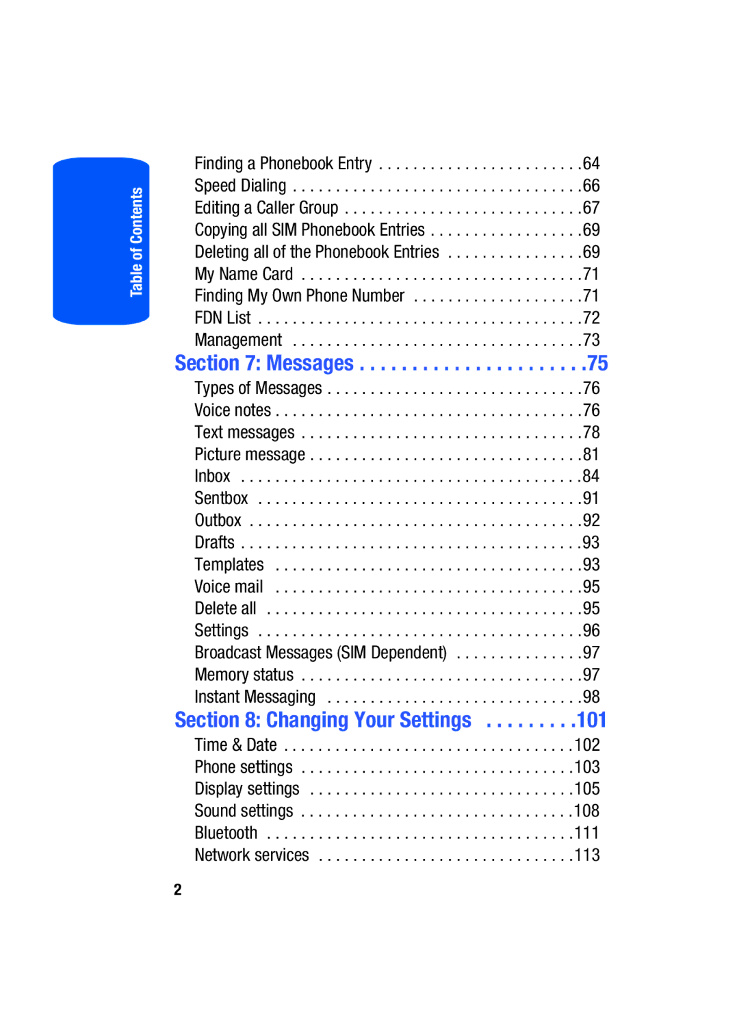 Samsung SGH-T519 manual Messages 