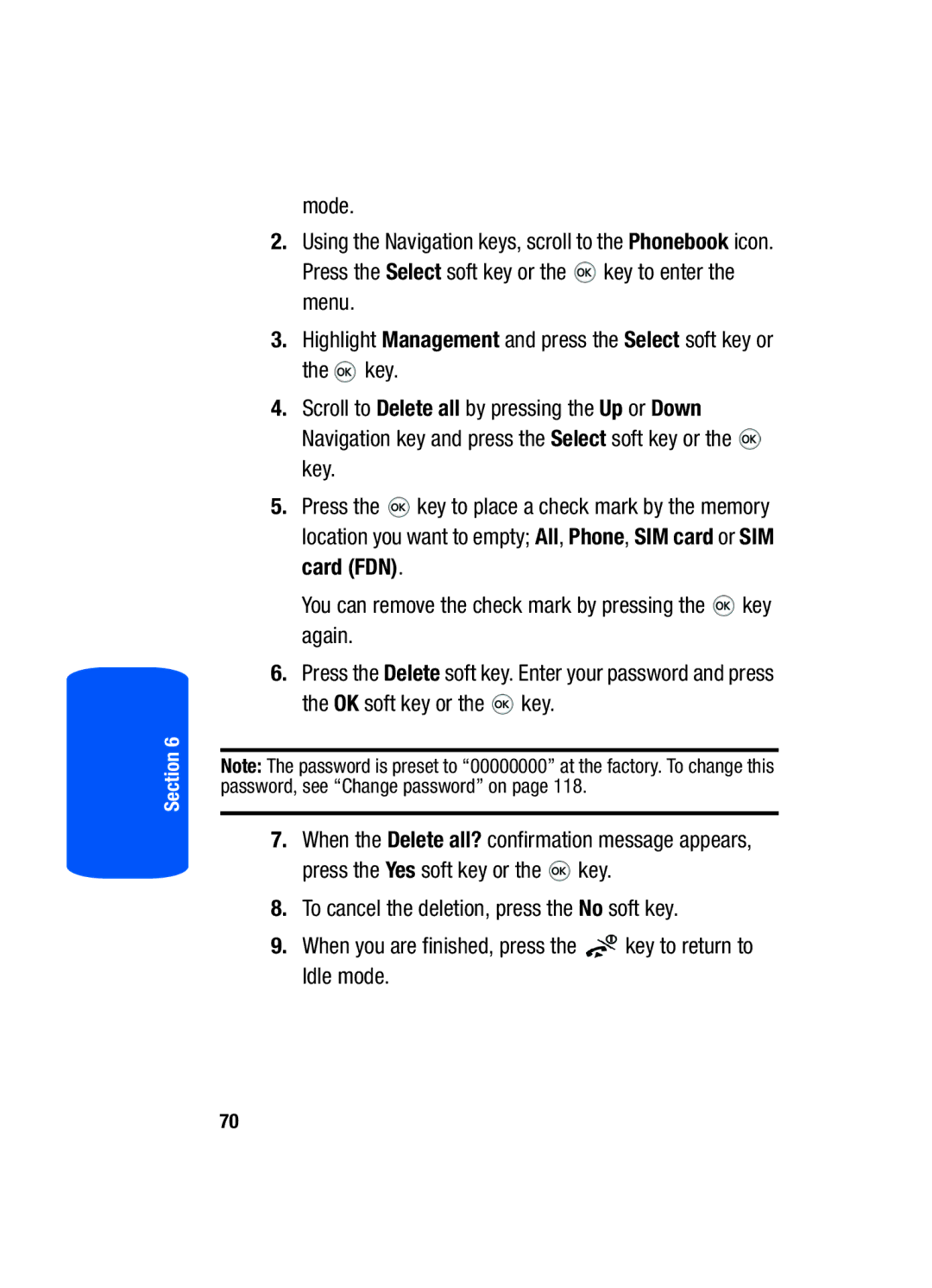 Samsung SGH-T519 manual Section 