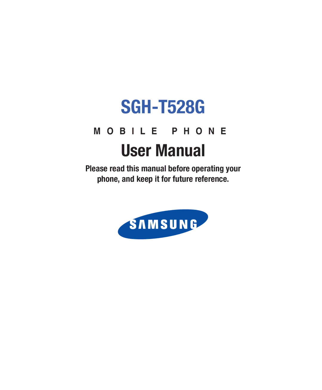 Samsung SGH-T528G user manual 