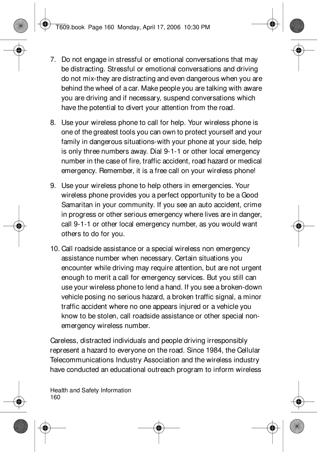 Samsung SGH-t609 manual T609.book Page 160 Monday, April 17, 2006 1030 PM 