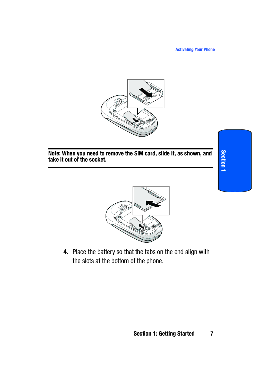 Samsung SGH-x475 manual Activating Your Phone 