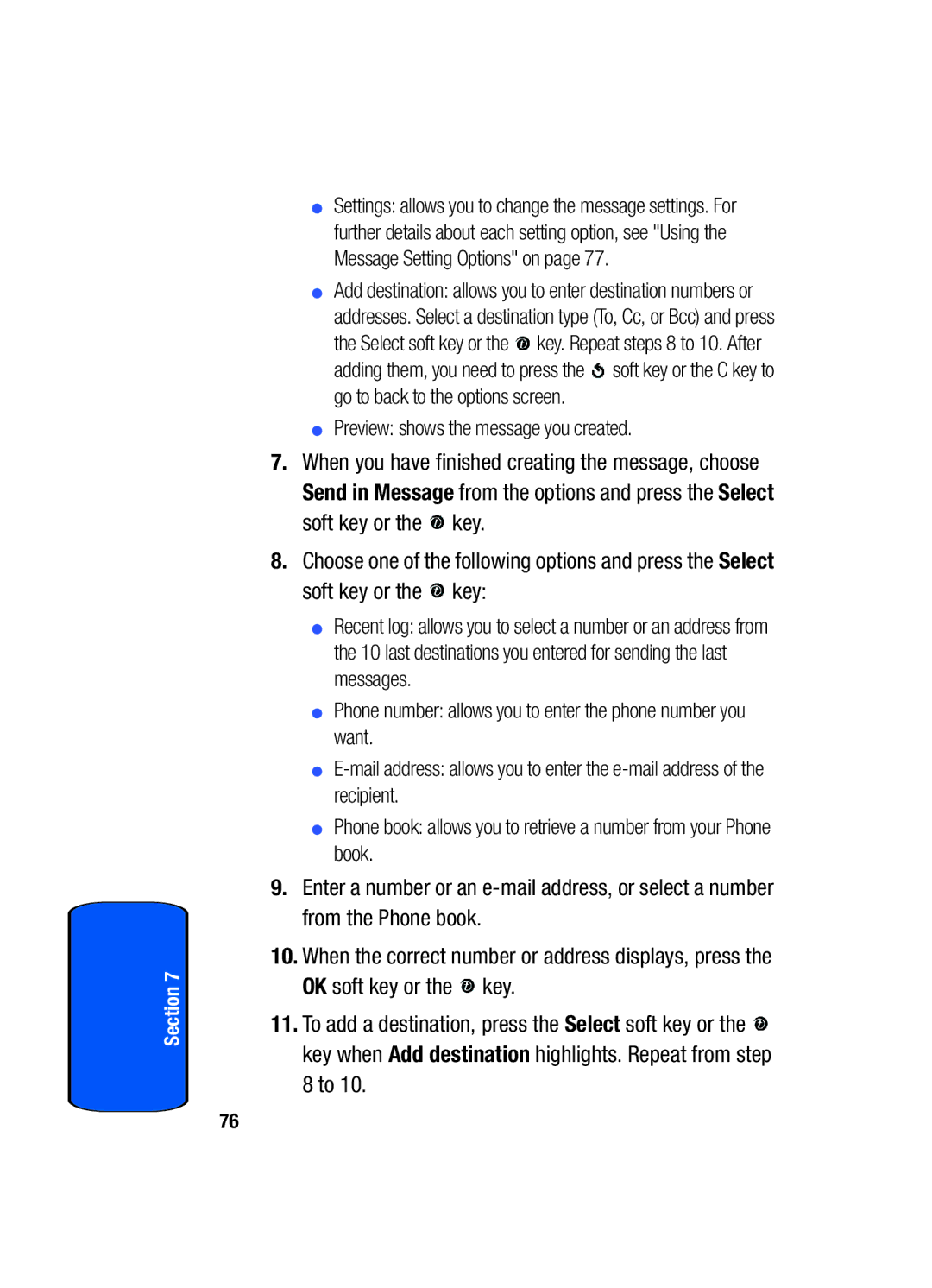 Samsung SGH-x475 manual Section 