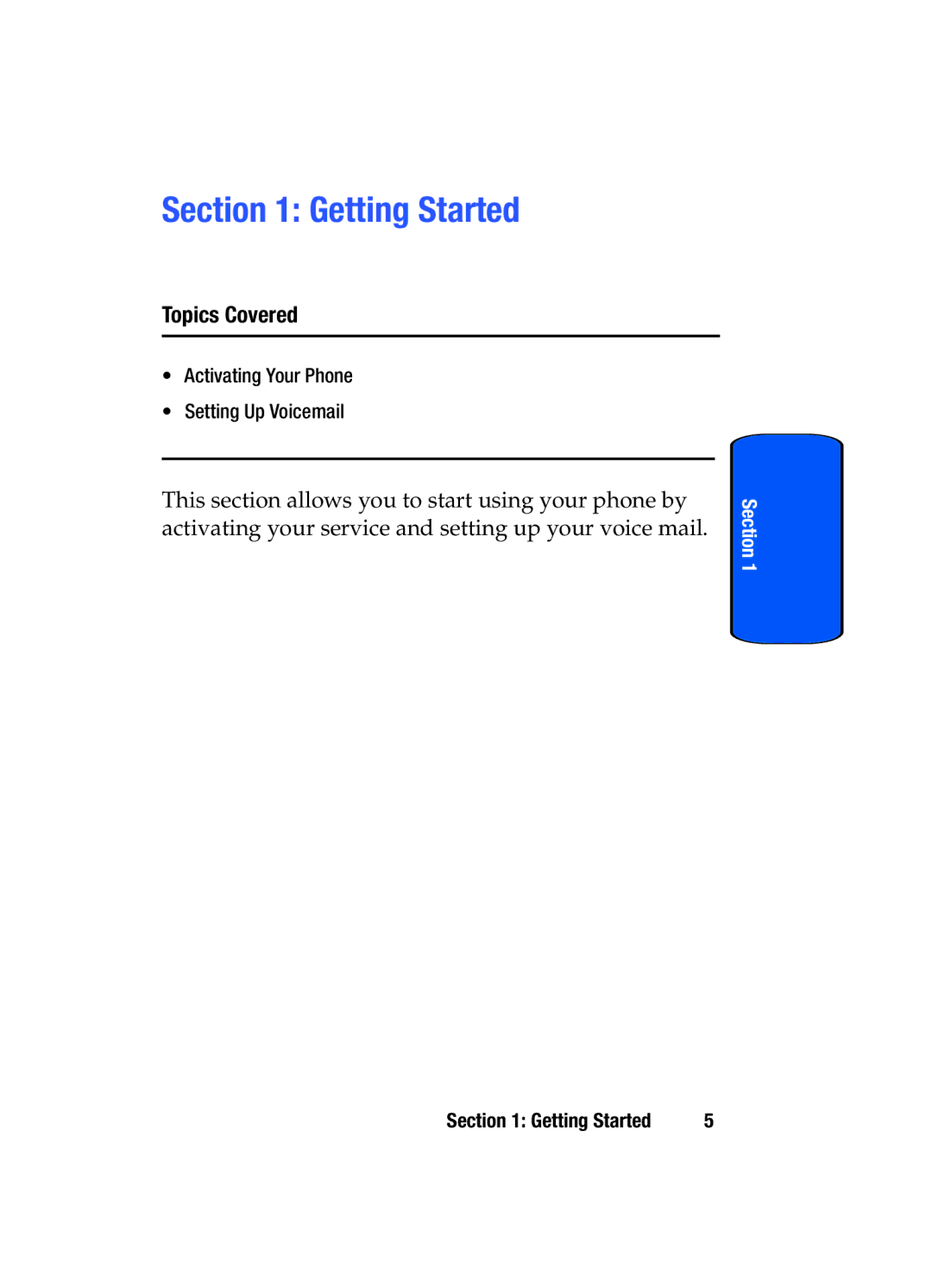 Samsung SGH-x475 manual Getting Started, Topics Covered 