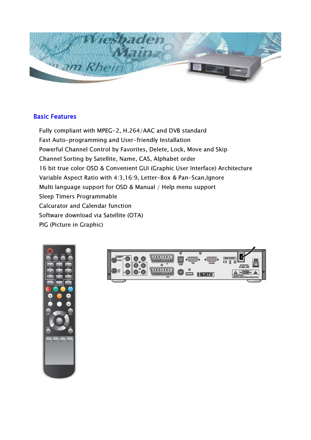 Samsung SH-3000 manual Basic Features 