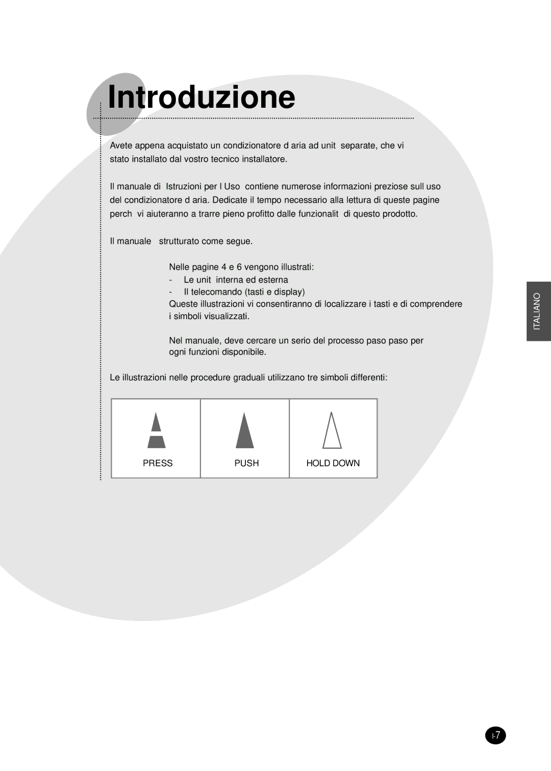 Samsung SH18AP0X, SH12APGX, SH09APGXG, SH24AP6X, SH24AP6G, SH07APGX manual Introduzione 