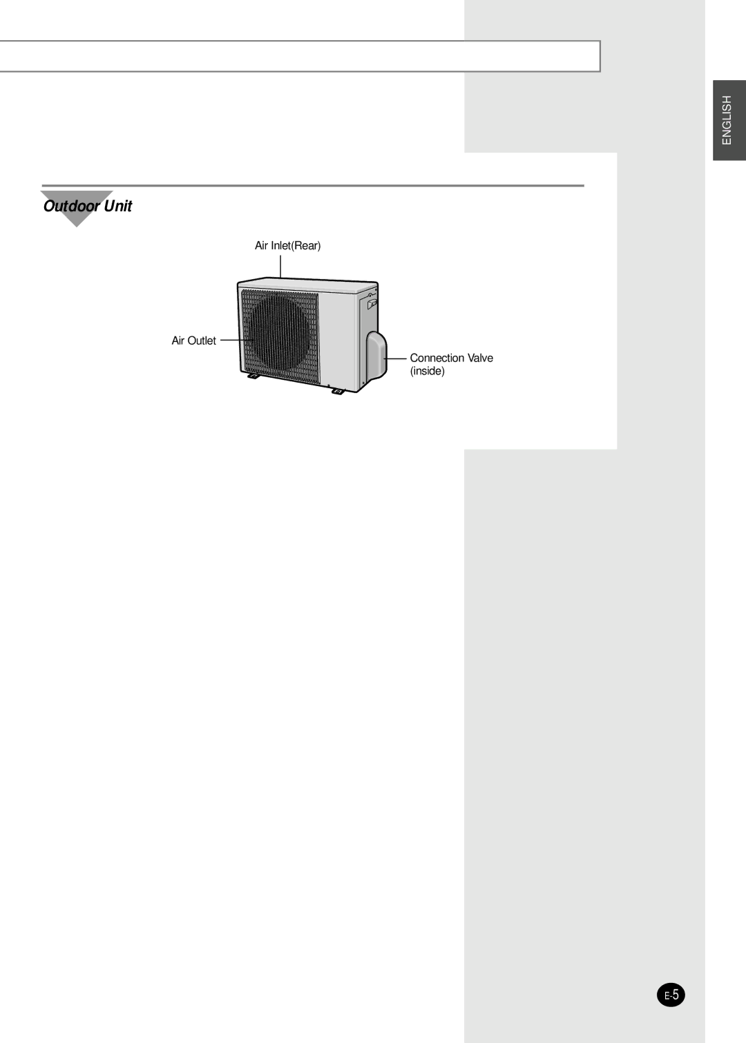 Samsung SH09AI8VD/SER, SH09AI8RD/SER manual Outdoor Unit 