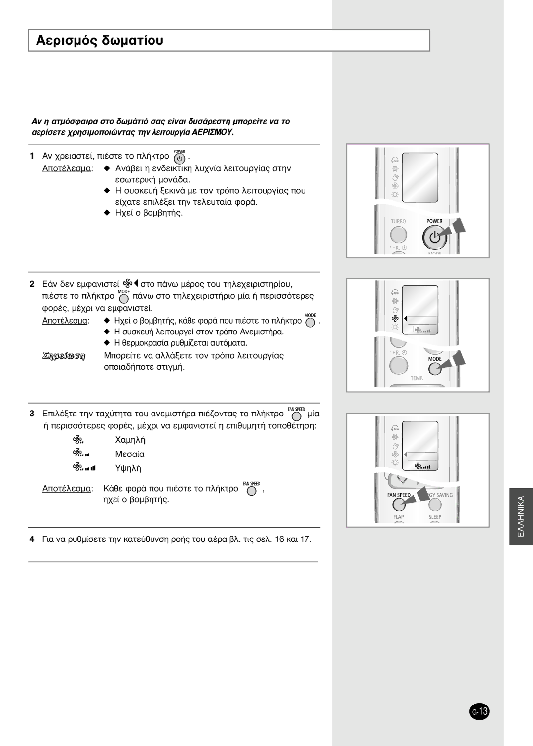 Samsung SH09BWHA manual AÂÚÈÛÌﬁ˜ ‰ˆÌ·Ù›Ô˘ 