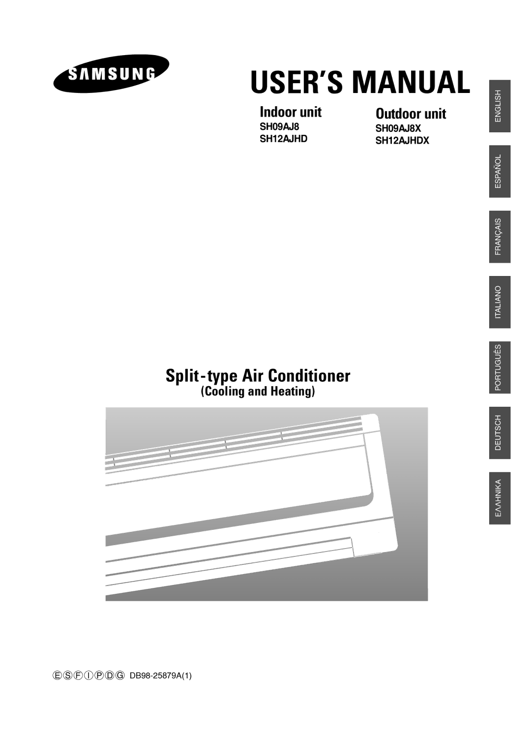 Samsung SH09AJ8, SH12AJHD manual USER’S Manual 