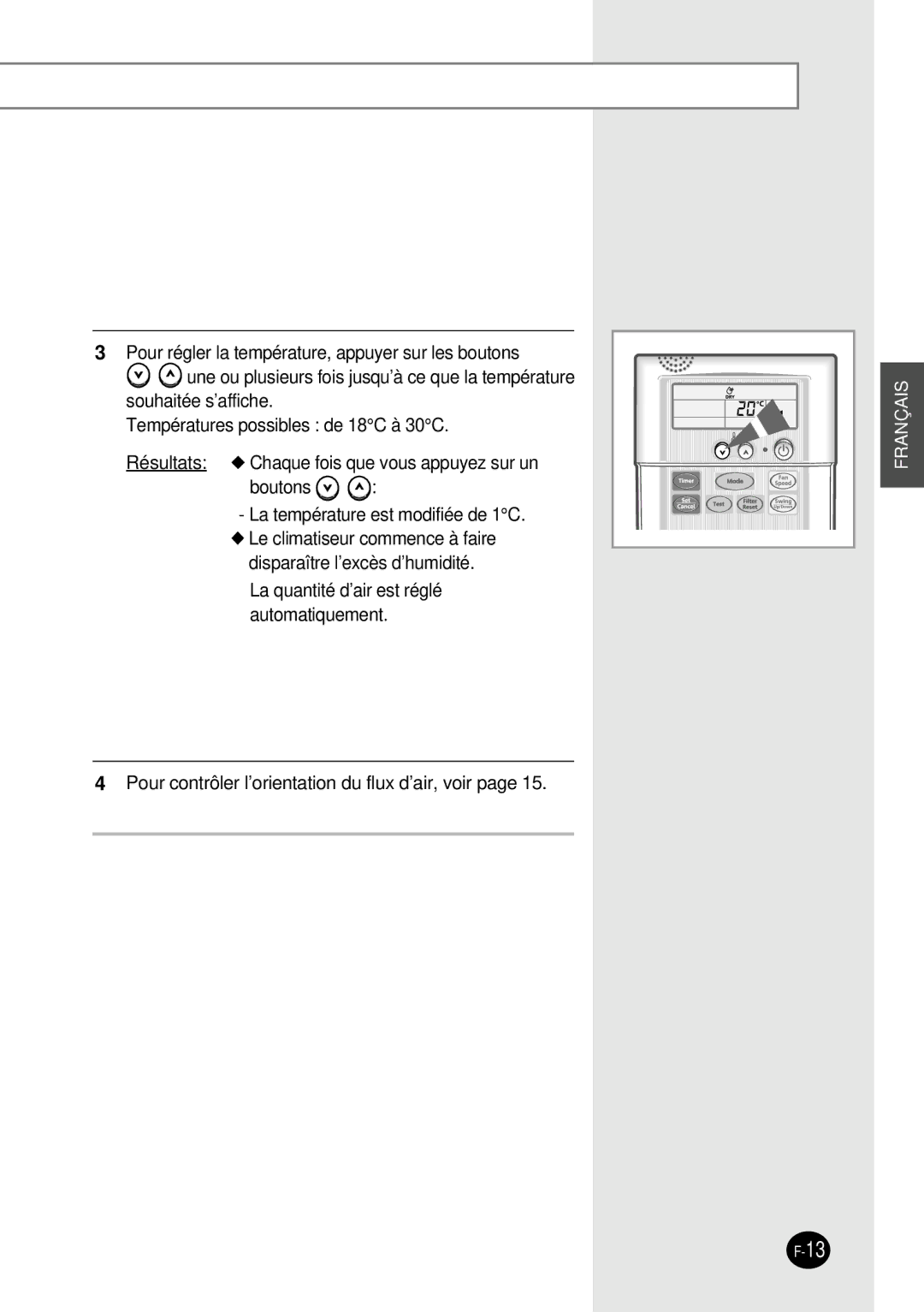 Samsung SH12BWH manual Français 