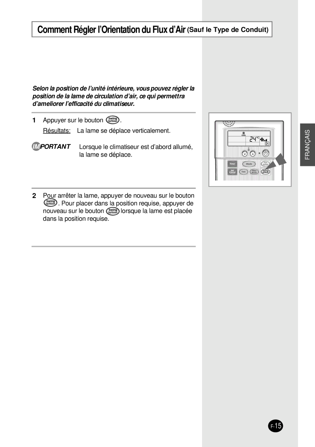 Samsung SH12BWH manual Français 