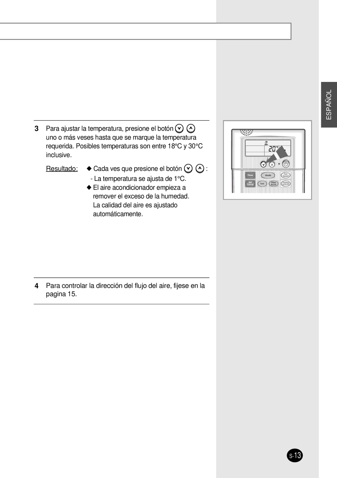 Samsung SH12BWH manual Español 