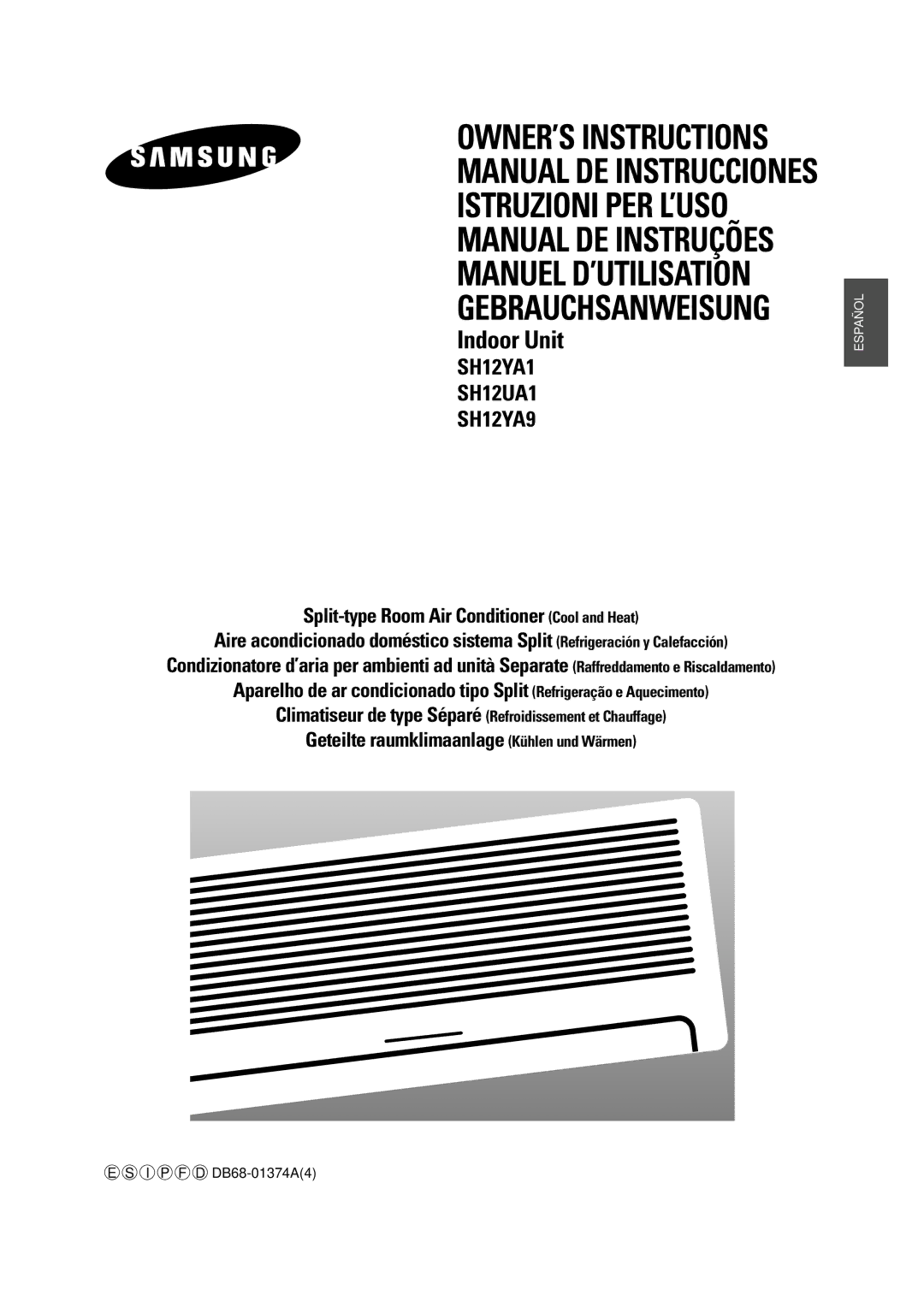 Samsung SH12YA9, SH12YA1, SH12UA1 manuel dutilisation Manual DE Instrucciones Istruzioni PER L’USO 