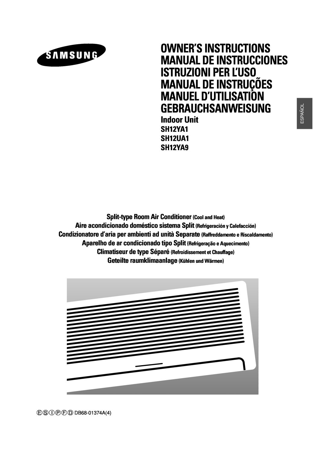 Samsung manuel dutilisation SH12YA1 SH12UA1 SH12YA9, Manual De Instrucciones Istruzioni Per L’Uso, Manuel D’Utilisation 