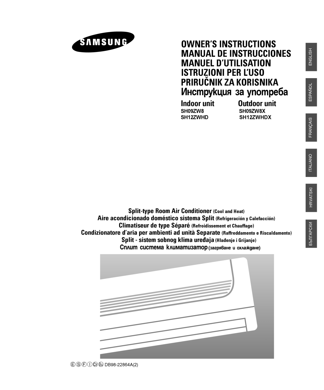 Samsung SH12ZWHD/XFO manual OWNER’S Instructions 