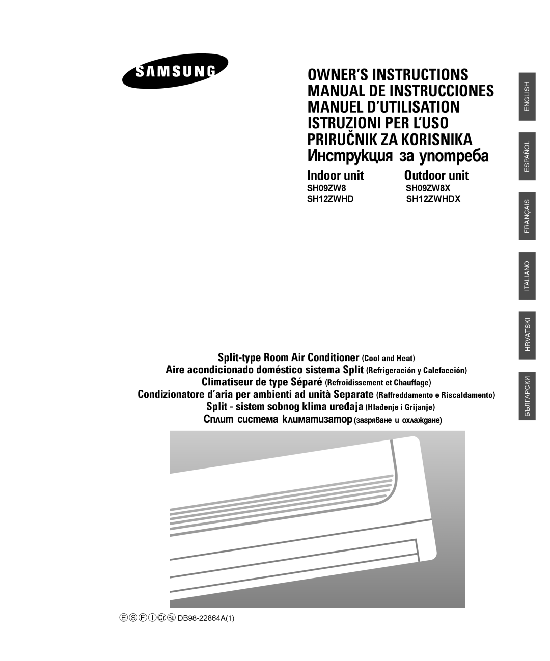 Samsung SH12ZWHDX, SH09ZW8X manuel dutilisation OWNER’S Instructions 