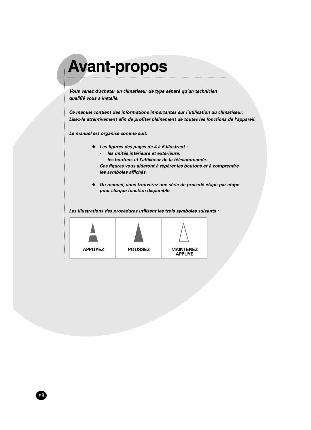 Samsung SH18BP6, SH24BP2 manual Avant-propos 