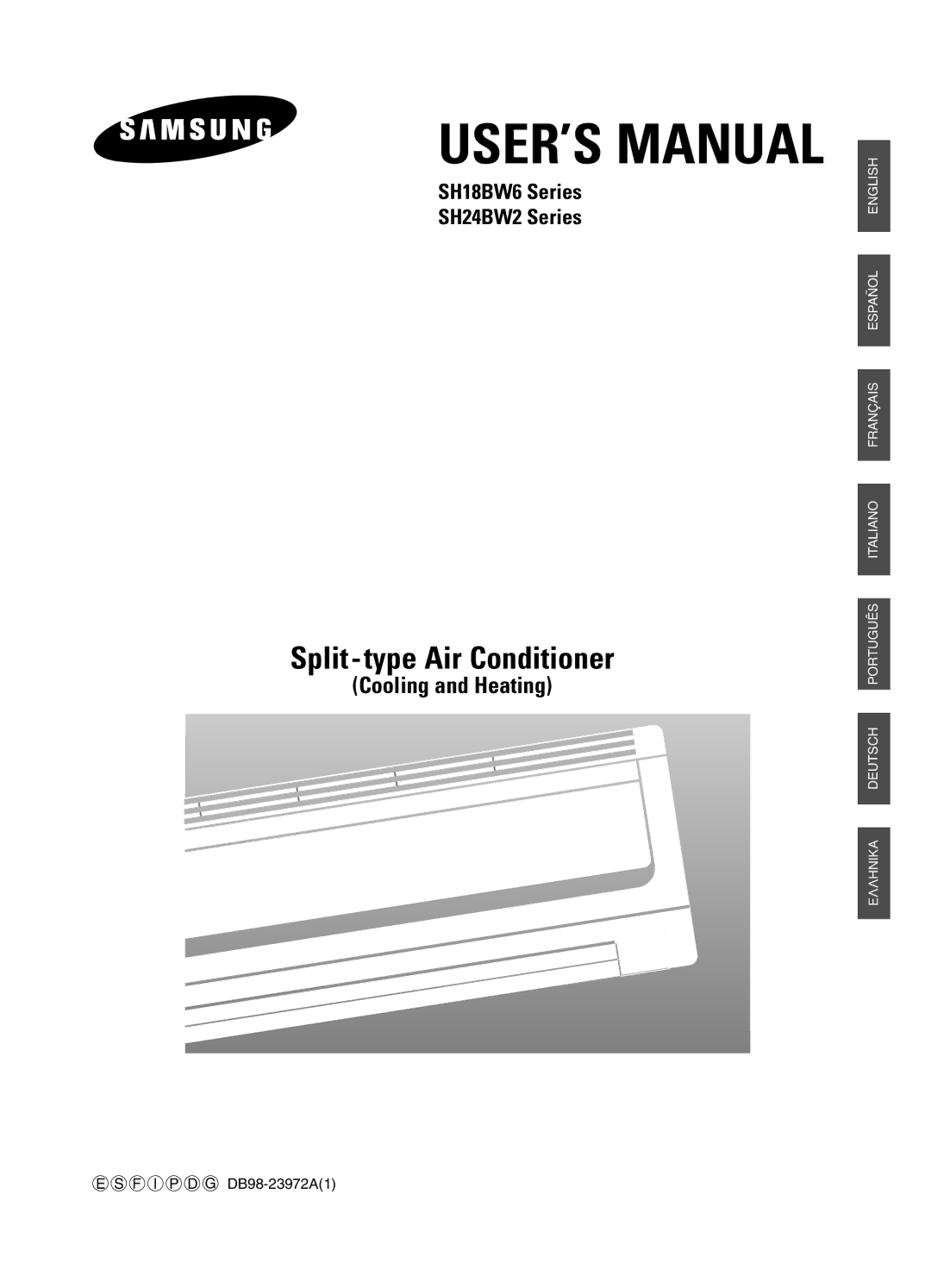 Samsung SH18BW6, SH24BW2 manual USER’S Manual 