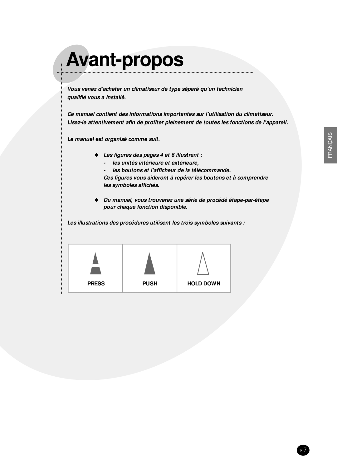 Samsung SH24TP6 manual Avant-propos 