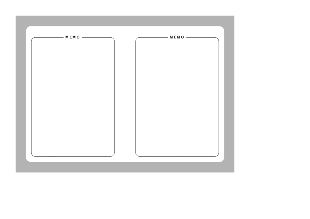 Samsung SHC-740N/P instruction manual Memo 