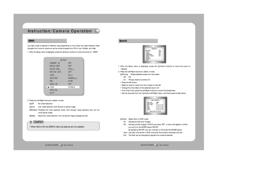 Samsung SHC-750 user manual Special, You can turn the Burst signal ON/OFF, Exit 