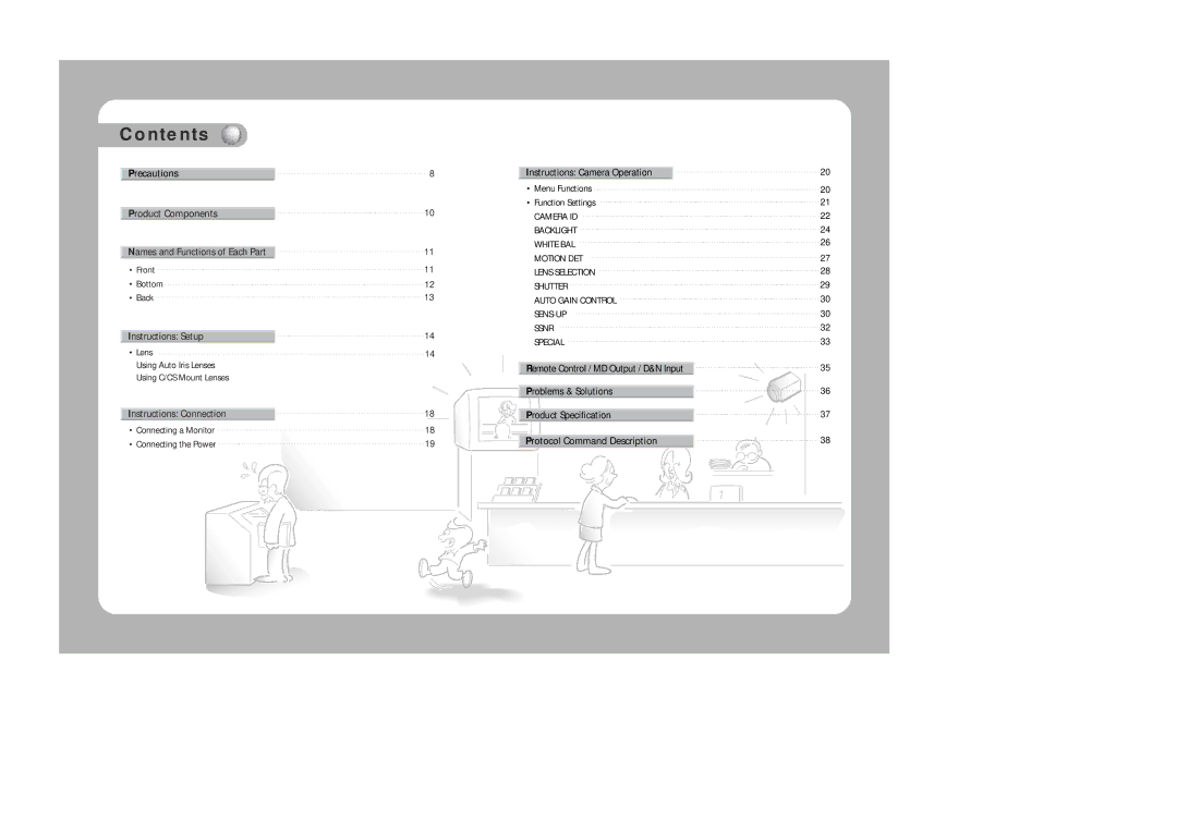 Samsung SHC-750 user manual Contents 