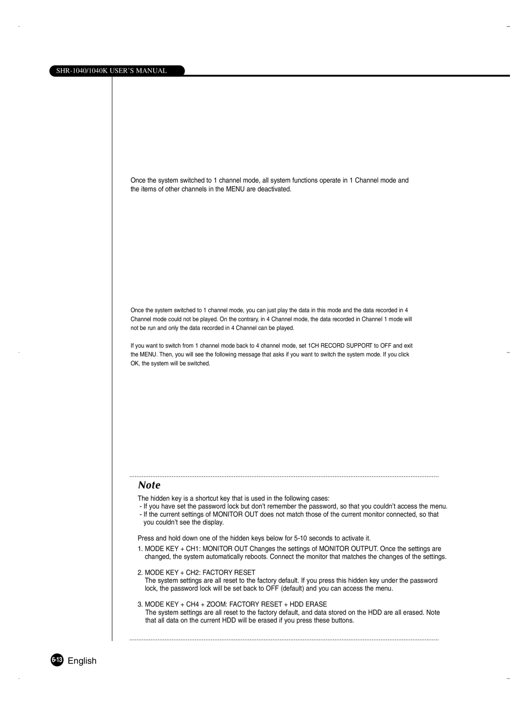 Samsung SHR-1040K user manual 13English 